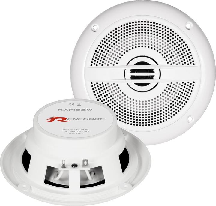 Renegade 13 cm (5.25″) Outdoor 2-Wege Koaxial-Lautsprecher (160 W)