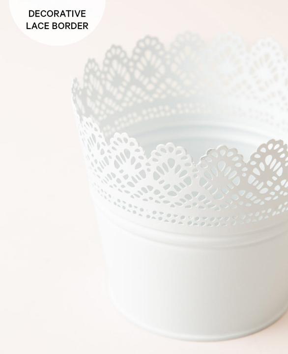 Image du produit Esmée Pot de fleurs, cache-pot avec pointes, tôle (14 cm)