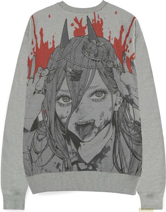 Produktbild Difuzed Chainsaw Man Pullover Power Grey Melange Grösse M (M)