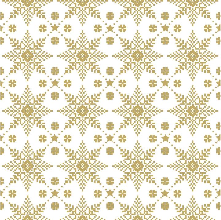 Produktbild Paper + Design Serviette Golden Snow 33x33cm (20 x, 33 x 33 cm)