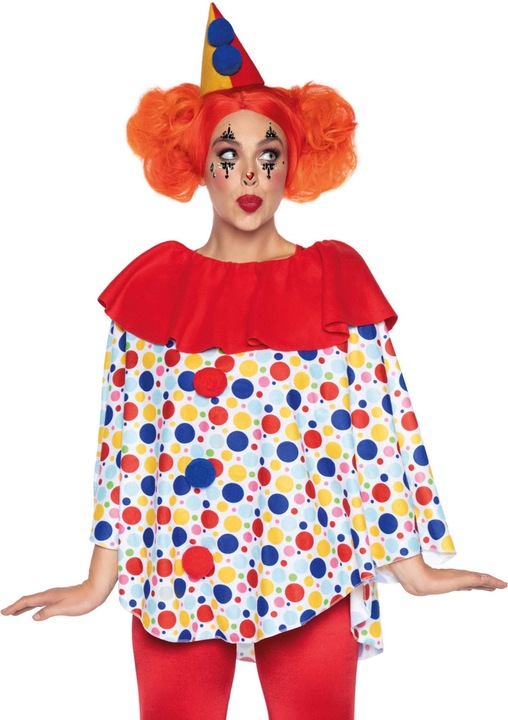 Produktbild Leg Avenue Clown Poncho - Kostüm für Fasching und Halloween (M, L)