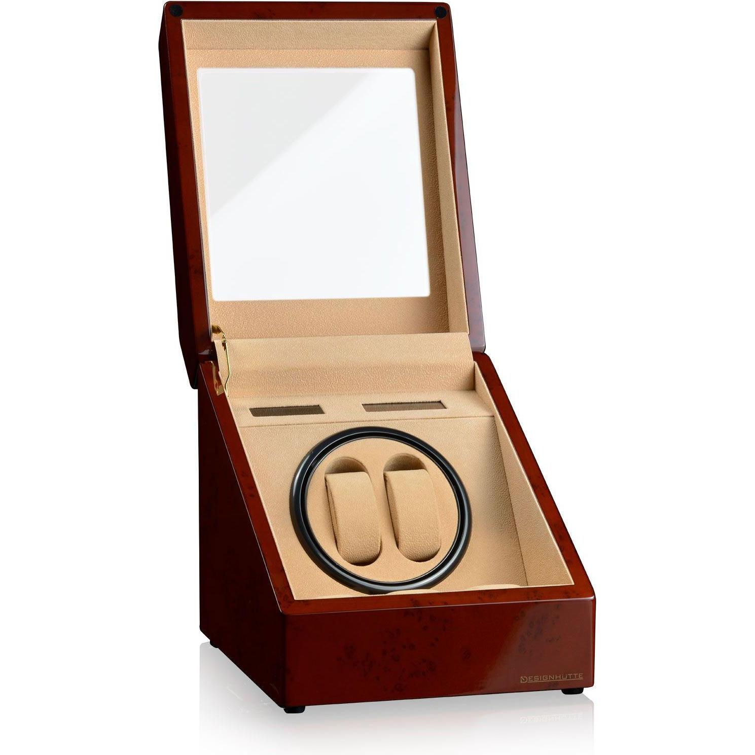 Thumbnail - Designhütte, Uhrenbeweger, Uhrenbeweger Monaco, Braun, (2 x)