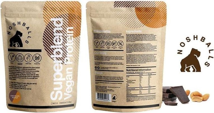 Actual product image Noshballs Superblend (Chocolate, Groundnut, 1 pcs., 520 g)