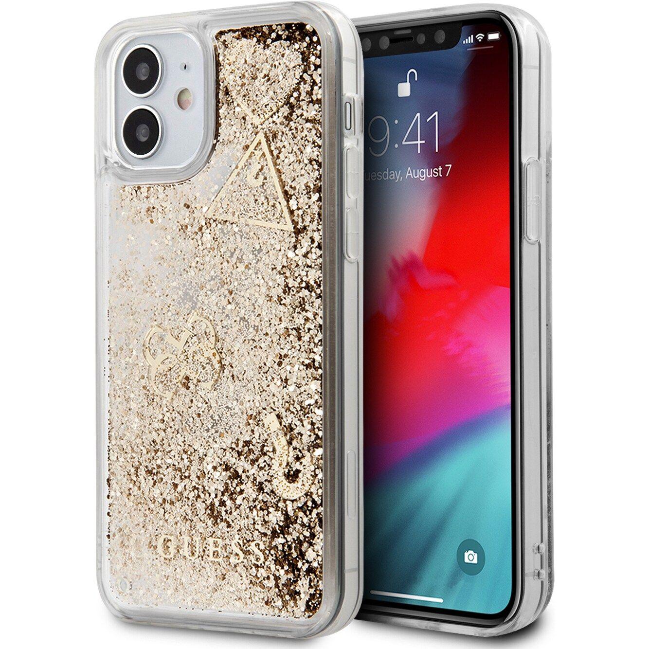 Thumbnail - Guess Liquid Glitter (Apple iPhone 12 mini), Smartphone Hülle, Gold