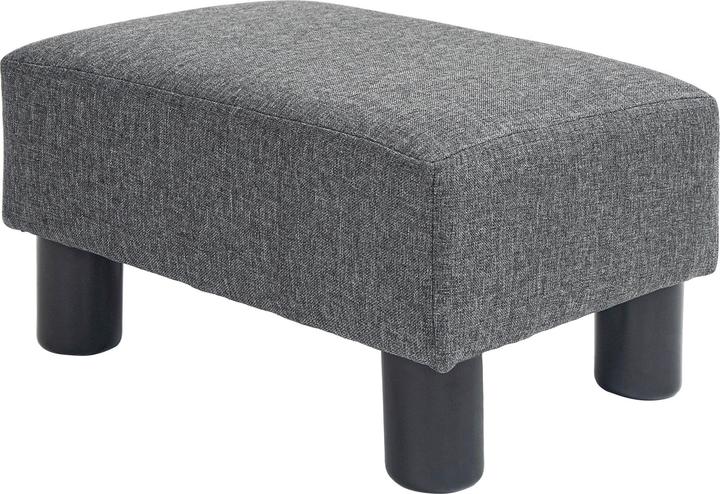 Actual product image Homcom Fusshocker Polyetser, Schaumstoff Dunkelgrau