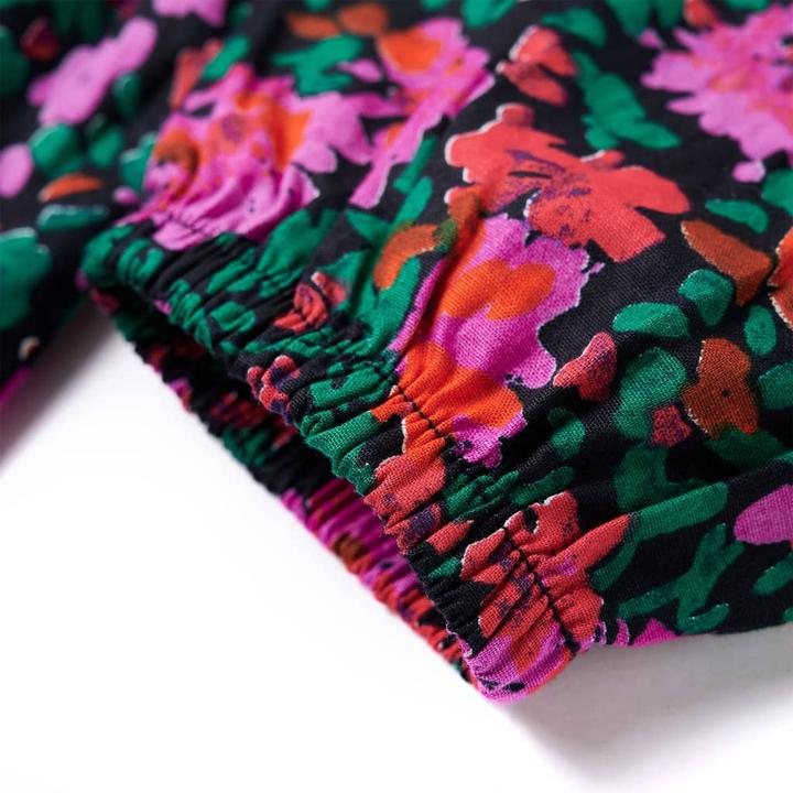 Produktbild vidaXL Kinderkleid mit Langen Ärmeln Knallrosa 92,Material: 95 (92)