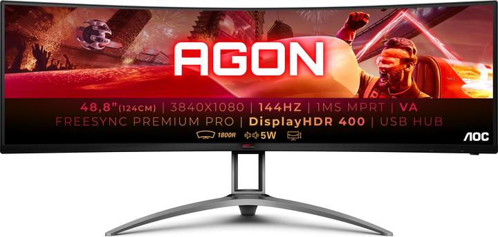 Actual product image AOC AG493QCX (3840 x 1080 pixels, 48.80")