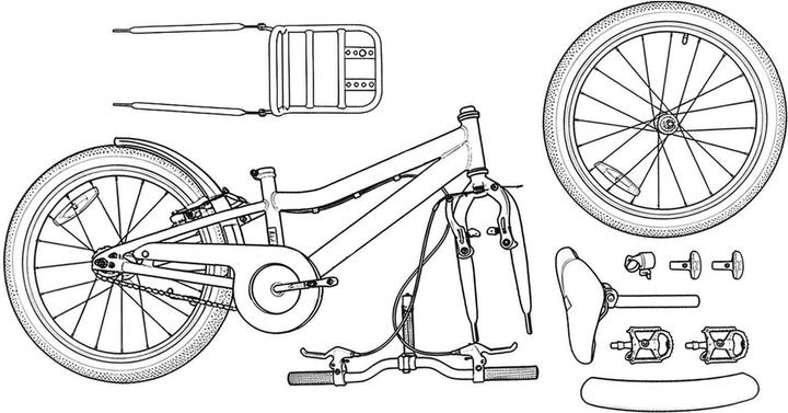 Produktbild vidaXL Kinderfahrrad (22")