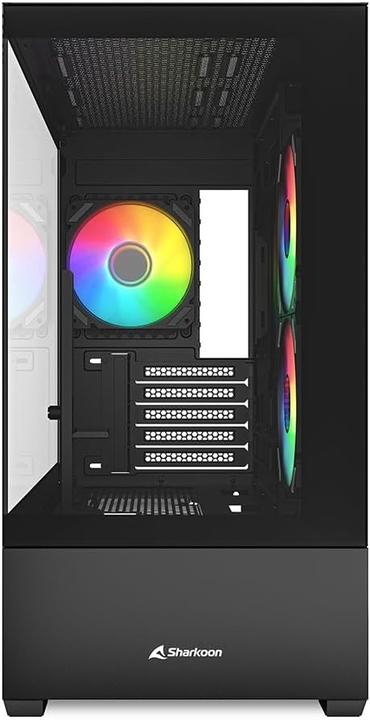 Immagine prodotto Sharkoon MK6 RGB Black mATX (nero) (mATX, Mini-ITX)