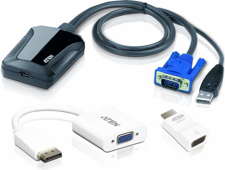 Image du produit Aten CV211 Adaptateur de console pour ordinateur portable USB VGA noir