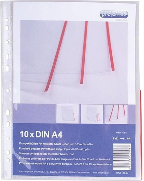 Produktbild Hwb Zeigetaschen glasklar (A4, 10x)