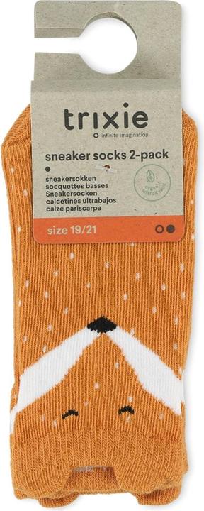 Produktbild Trixie Baby Sneakersocken 2er-Pack (12-15 M) Fuchs (MQ3) (2er Pack, 19 - 21)