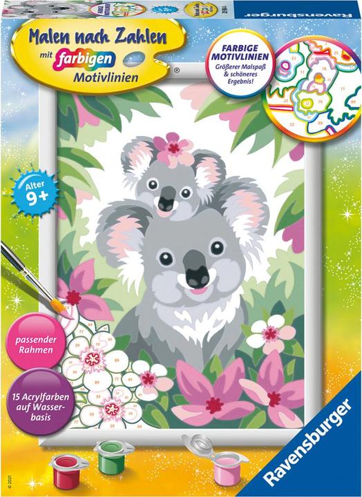 Productafbeelding Ravensburger Schilderen op nummer - Sweet Koalas