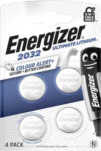 Image du produit Energizer CR2032 Lithium ultime (4 pcs, CR2032, 235 mAh)