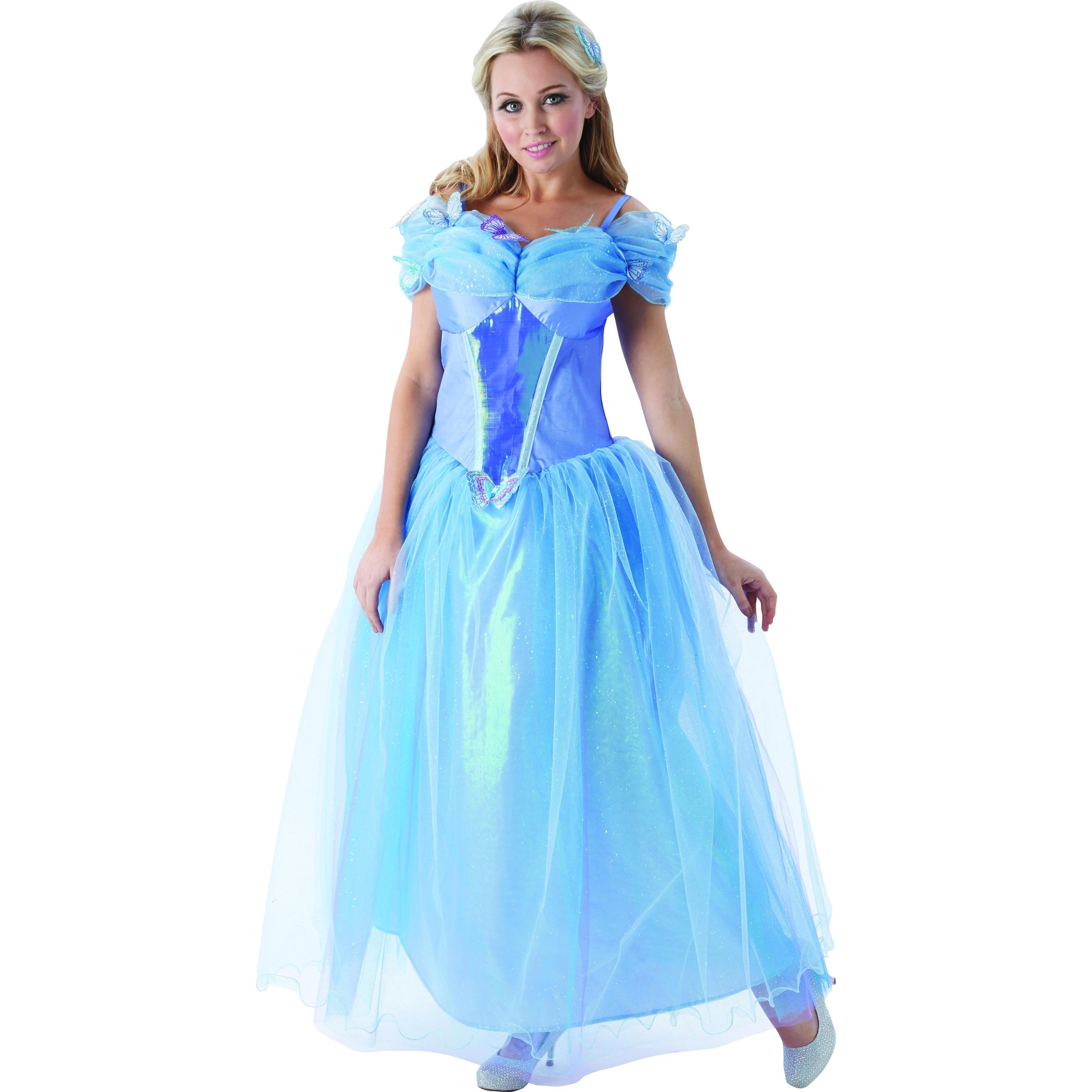 Rubies Disney Cinderella Damenkostüm: Live Action Movie Kleid (L)