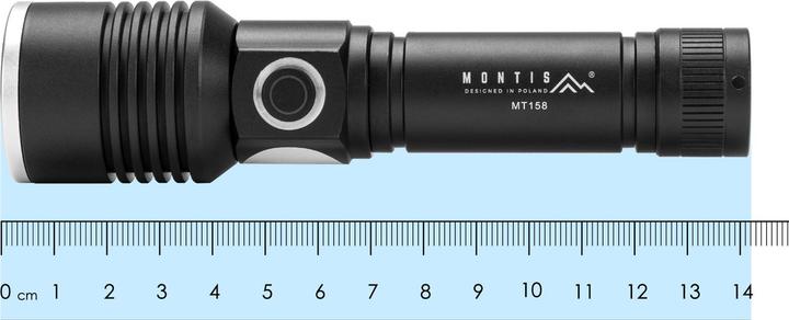 Produktbild Montiss Montis Taktyczna ręczna latarka akumulatorowa LED MT158 Schwarz Taschenlampe