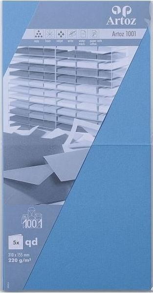 Produktbild Artoz 1001 Karten155 m.blau (310 x 155 mm, 220 g/m², 5 x)