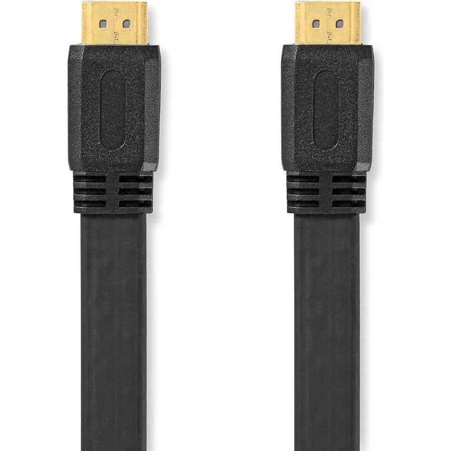 Nedis High Speed ​​HDMI ™ Kabel mit Ethernet HDMI™ Stecker HDMI™ Stecker 4K@30Hz 10.2 Gbps (2 m, HDMI), Video Kabel