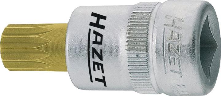 Actual product image HAZET Screwdriver socket 8808-5 ∙ Square, hollow 10 mm (3/8 inch) ∙ Internal serration profile XZN …