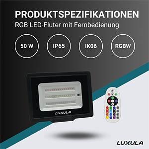 Actual product image Luxula RGB LED floodlight