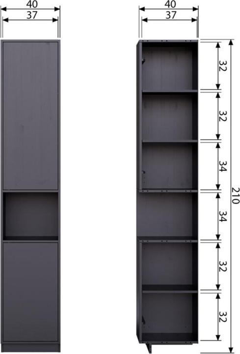 Produktbild Woood Finca (40 x 40 x 210 cm)