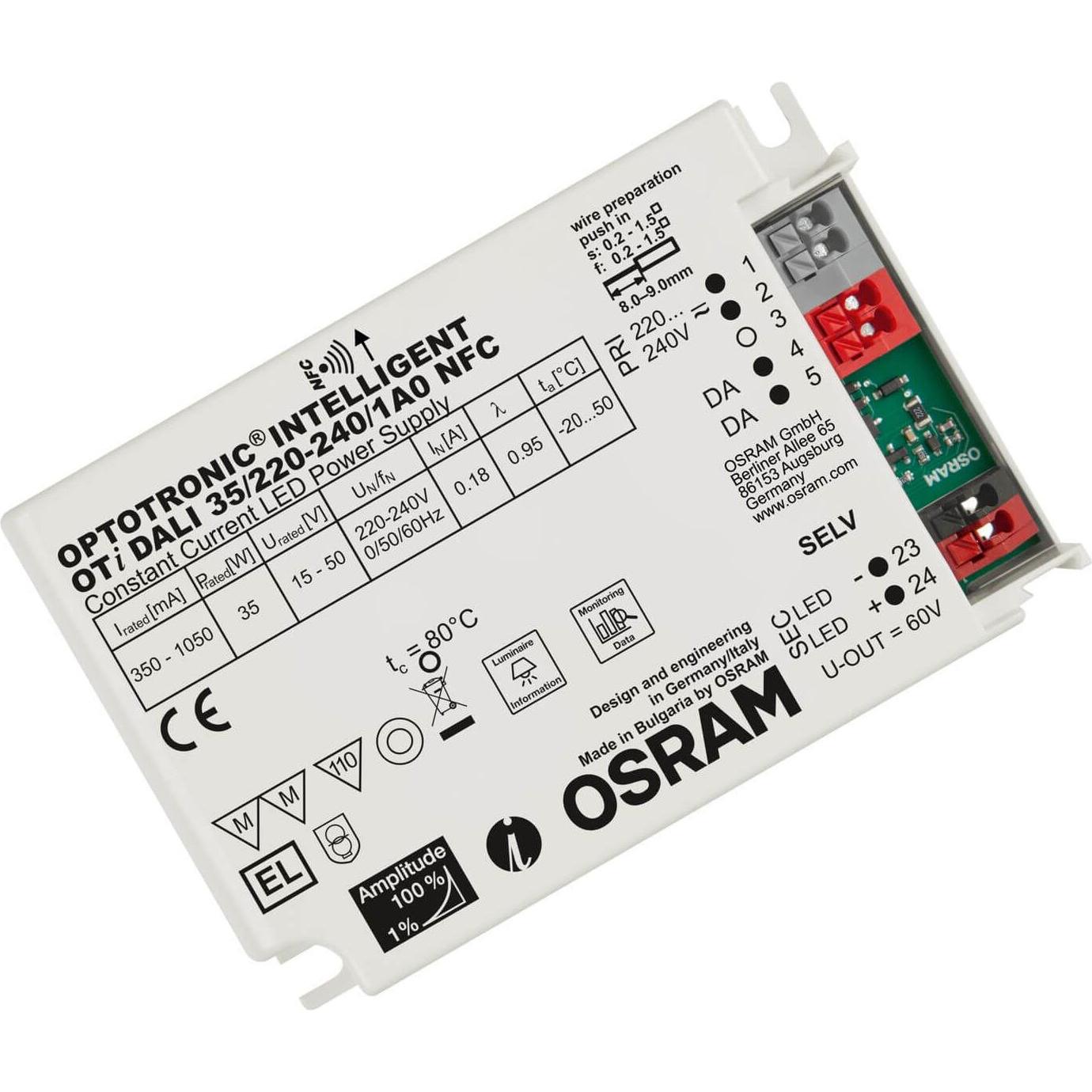 Ledvance, Zubehör Beleuchtung, OTi DALI 35/220…240/1A0 NFC