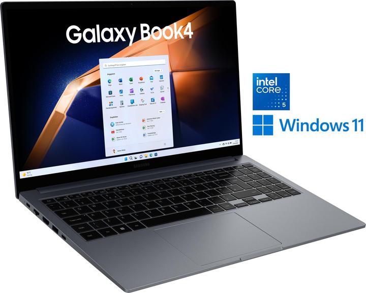 Actual product image Samsung Galaxy Book4 (15.60", 512 GB, 16 GB, DE, Intel Core 5 120U)