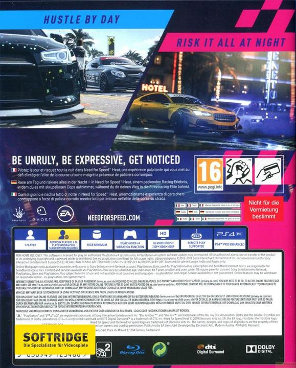 Produktbild EA Games Need for Speed - Heat (PS4, Multilingual)