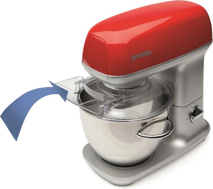 Produktbild Gorenje MMC1000RLR Kitchen machine, Max Power 1000 W, Mixing bowl 4.5 L, Stainless Steel/Red (1000 W)
