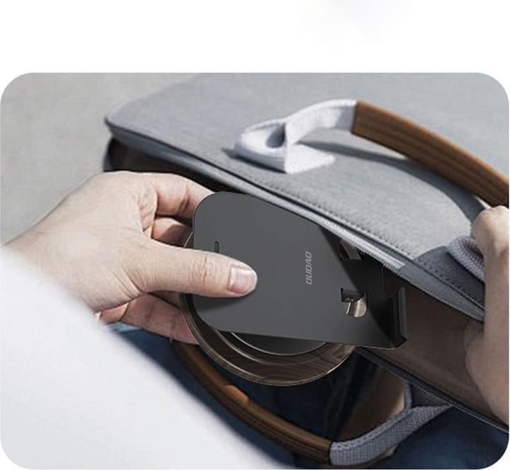 Actual product image Dudao F17M 360Â° metal phone stand - gray