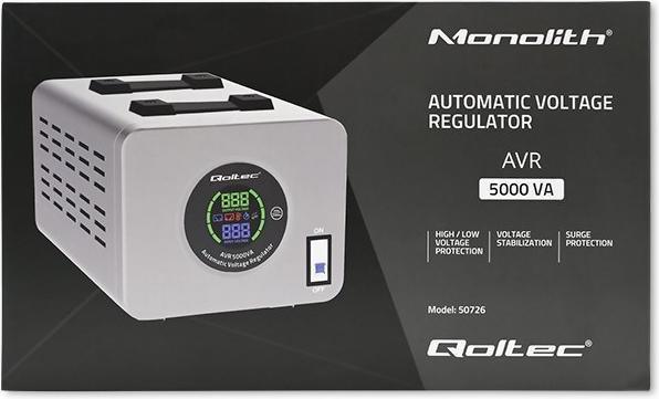 Image du produit Qoltec 50726 Stabilisateur automatique de tension (4000 W)