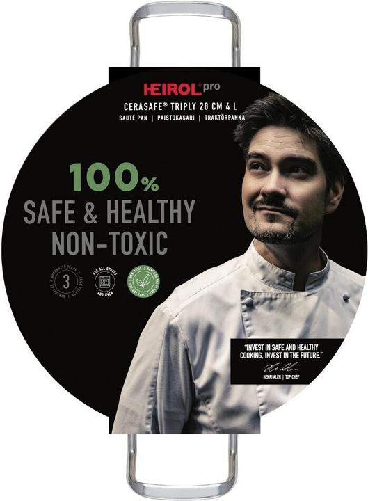 Productafbeelding Heirol Cerasafe Triply Frying Pan, 28 cm/4 L (Koekenpan, Roestvrij staal)