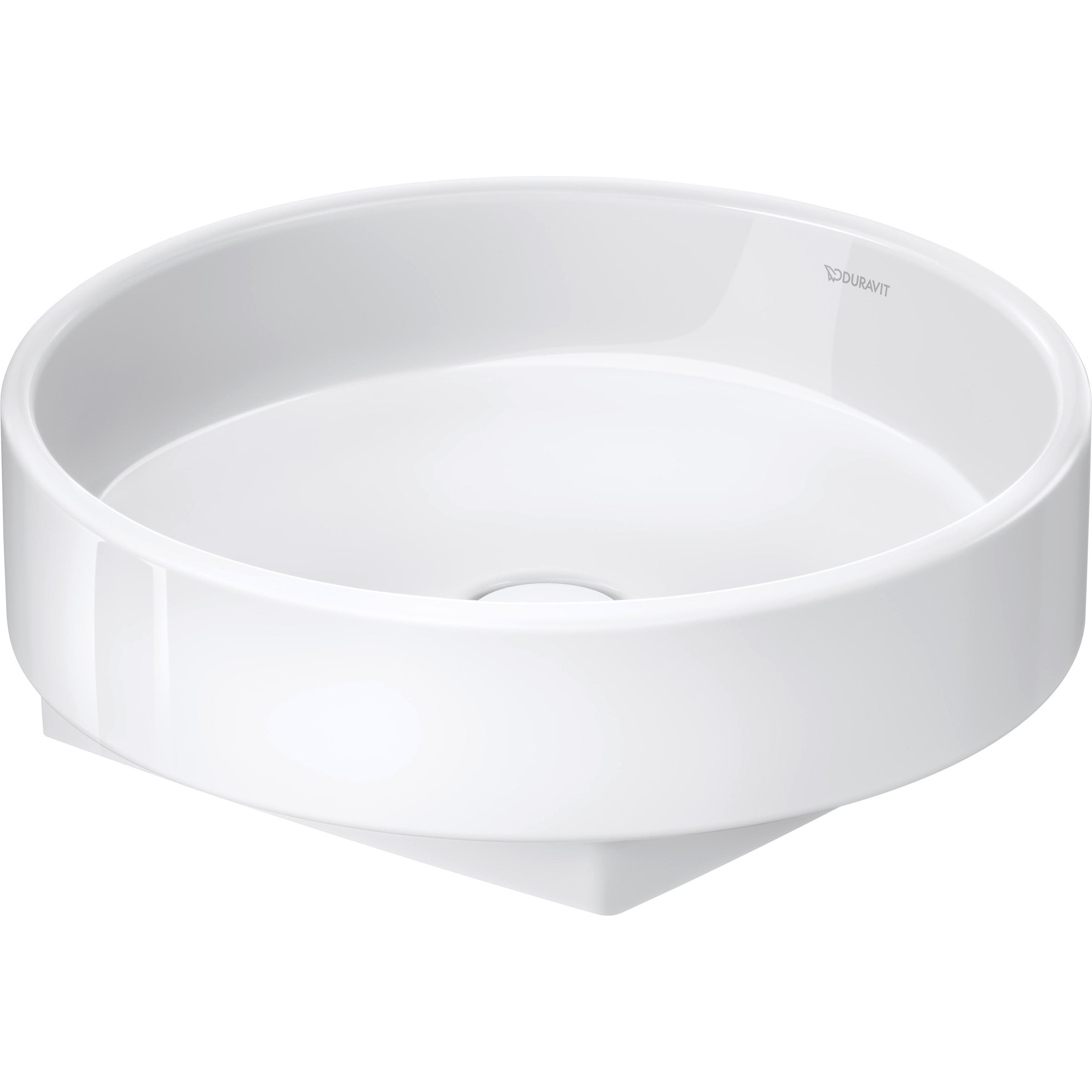 Duravit, Lavandino, Balcoon vasque à poser, polie, sans trou pour robinet, diamètre 450mm, ronde, 240945AA79, 240945AA79 (450 mm)