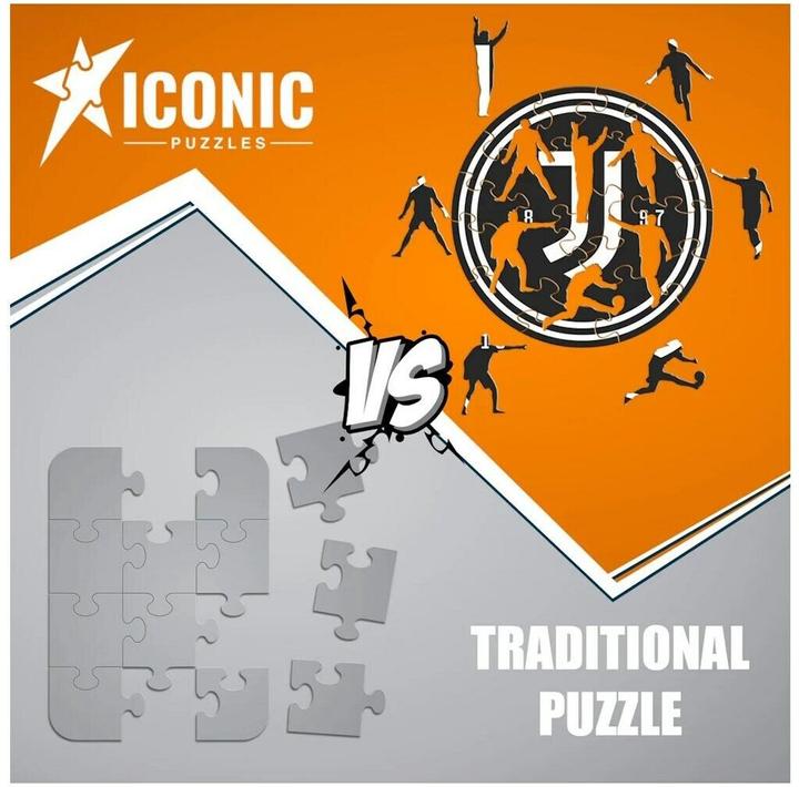 Immagine prodotto Iconic Juventus FC - Logo - Puzzle in Legno Taglia S (150 Pezzi) (150 pezzi)