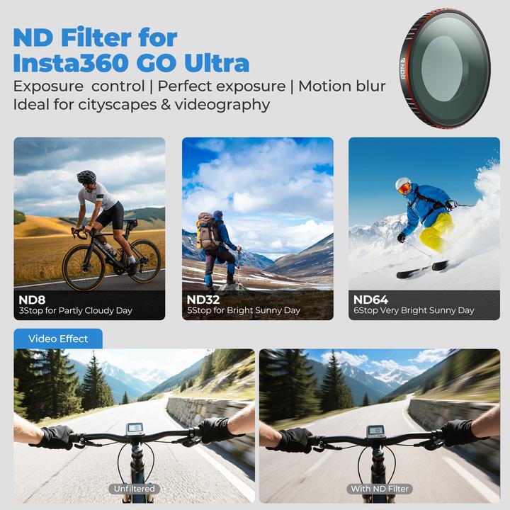 Actual product image Freewell Insta360 GO Ultra Filters Mega 10-Pack