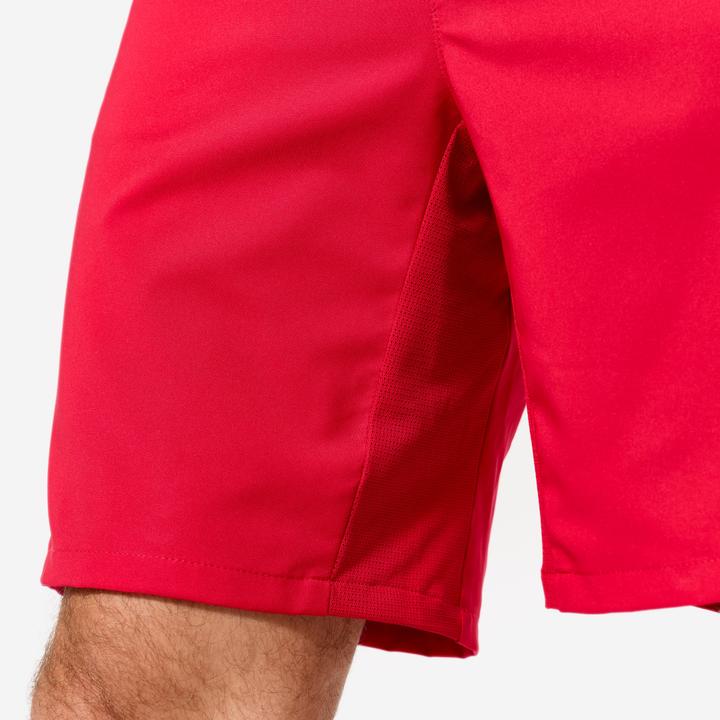 Image du produit Domyos Short de fitness respirant poches zippés homme, rouge (XXL)