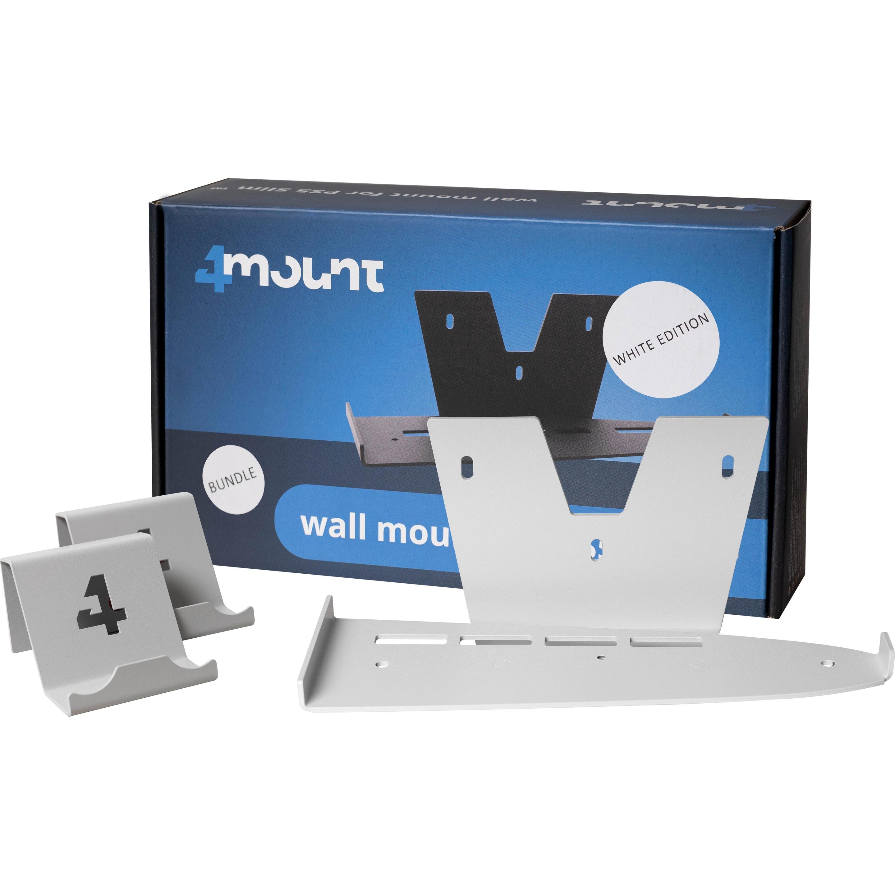 4Mount Wall Mount For Ps5 White - Bundle (PS5), Weiteres Gaming Zubehör, Weiss