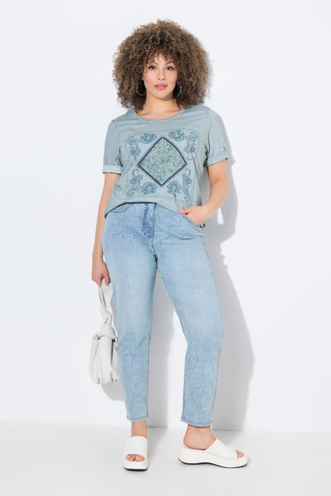 Immagine prodotto Ulla Popken Jeans con stampa laser e cinque tasche (54)