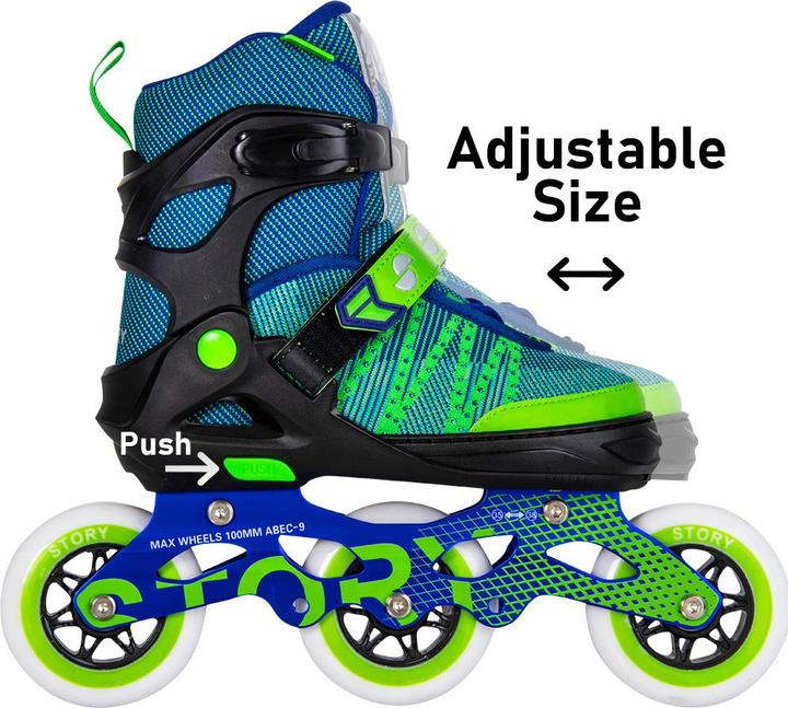 Produktbild Story Urban verstellbare Inlineskates grün 39-42 (1100005047881) (40)