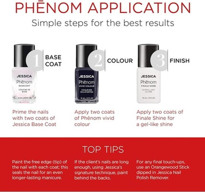Image du produit Jessica Vernis à ongles Phenom Vivid Colour Vernis à ongles longue durée de type gel sans lampe UV Sous le (PHEN-078 Sous le mistral, Vernis à ongles effet gel, Vernis couleur)
