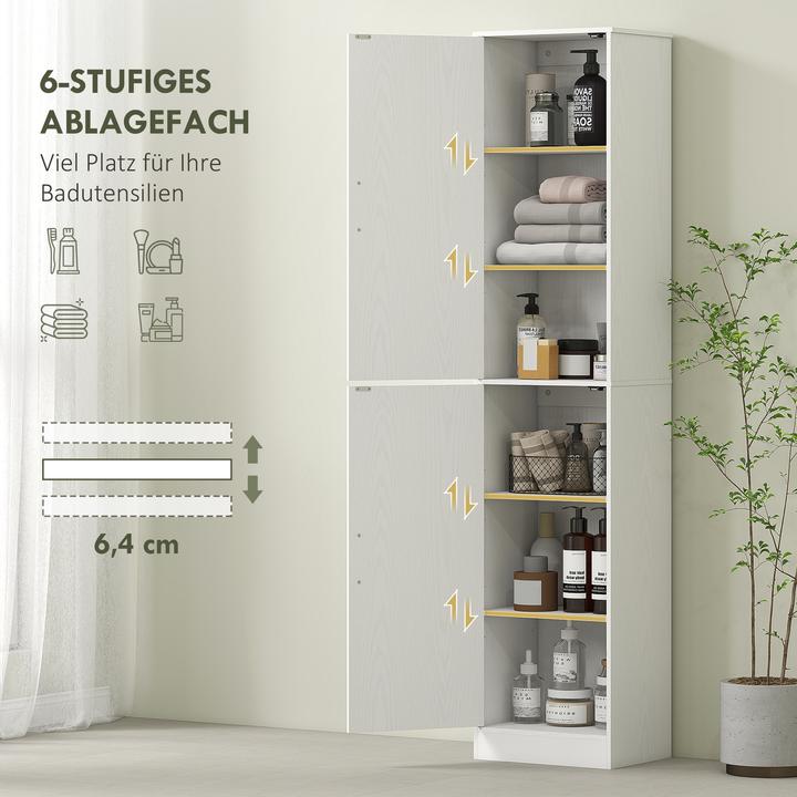 Immagine prodotto Homcom Badezimmerschrank Spanplatte, MDF Weiss (40 x 35 x 180 cm)