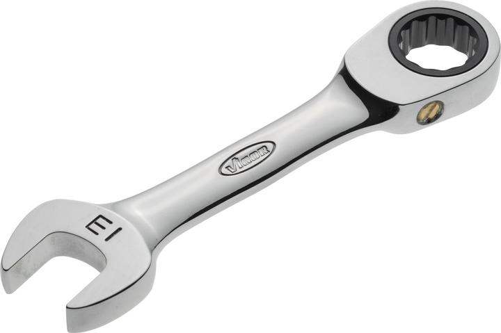 Produktbild Vigor Ratschen-Ring-Maulschlüssel ∙ kurz ∙ V2827 ∙ Aussen Sechskant Profil, Aussen Doppel-Sechskant P… (13 mm)