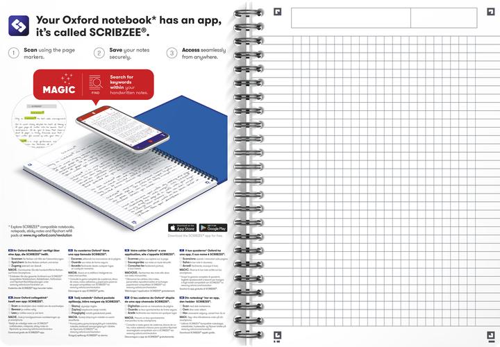 Actual product image Oxford College notepad Essentials (A5, Checked, Soft cover)
