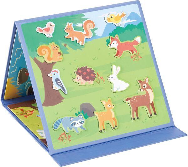 Image du produit Spielmaus Portefeuille puzzle magnétique en bois, 3 pièces (60 pièces)