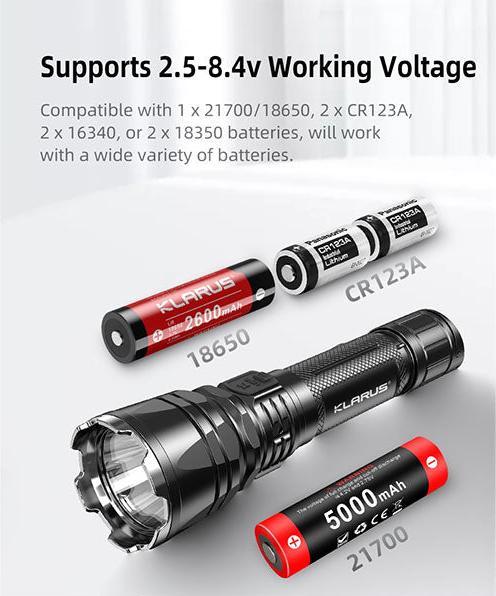 Actual product image Klarus XT12GT PRO, 1,600 lumens (17.12 cm, 1600 lm)