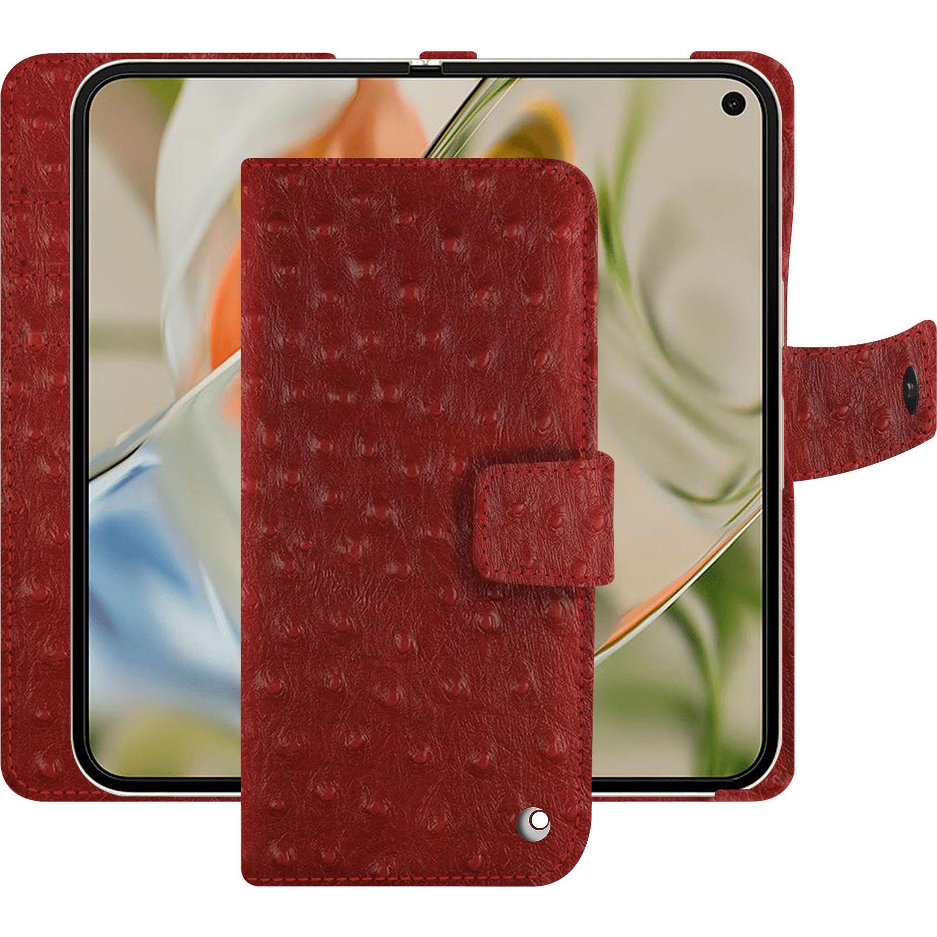 Noreve Lederschutzhülle Google Pixel 9 Pro Fold (Google Pixel 9 Pro Fold), Smartphone Hülle, Rot