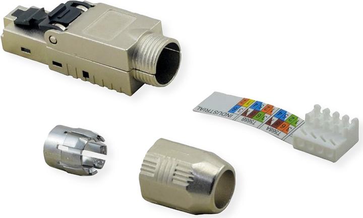 Produktbild Roline feldkonfektionierbarer RJ-45 Stecker Kat.6A (Class EA), STP (Netzwerkkabel Stecker)