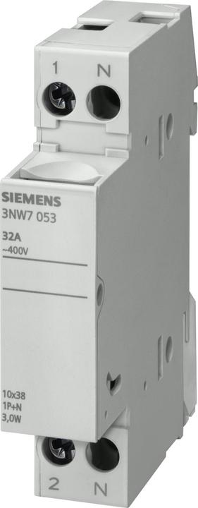 Actual product image Siemens Miniature fuse holder screw 8.5x31.5mm 3NW7353 (20 A)
