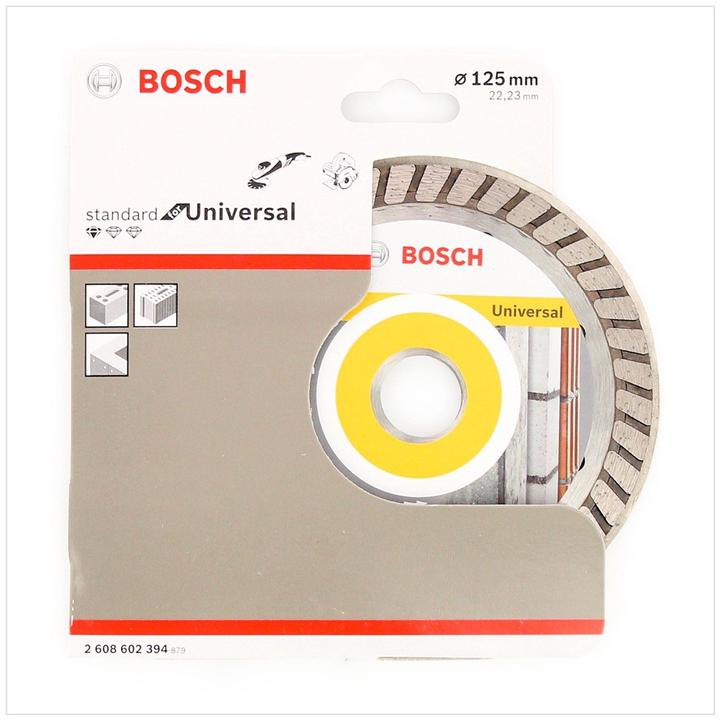 Produktbild Bosch Professional Zubehör Diamanttrennscheibe Standard for Universal Turbo, 125x22,23x2x10 mm, 1er-Pack