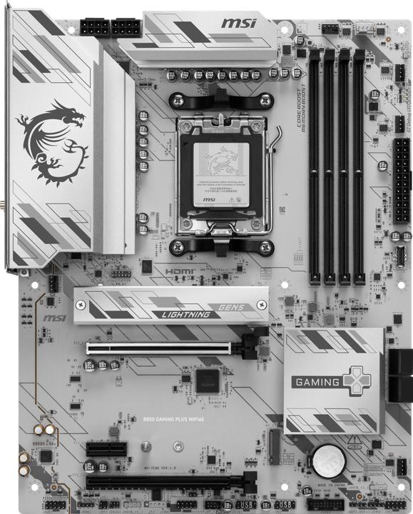 Produktbild MSI B850 Gaming Plus WIFI6E (AM5, AMD B850, ATX)